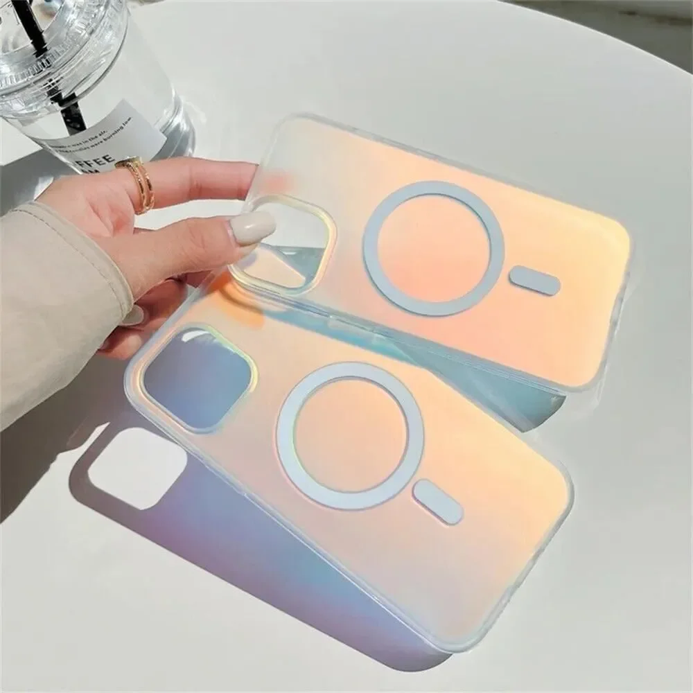 Los Angeles Boutique iPhone 13 Pro Magsafe Compatible Iridescent Clear Case NEW